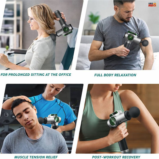 Linomag Linomag Elektrische Massager für Nacken, Rücken, Beine & Körper mit Vibration Silber