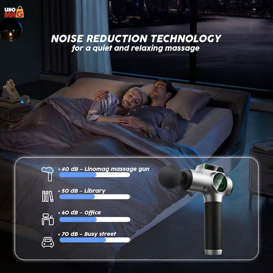 Linomag Linomag Elektrische Massager für Nacken, Rücken, Beine & Körper mit Vibration Silber