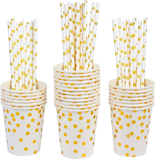 Pahar De Unică Folosință Auriu 250ml