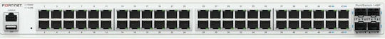 Fortinet FS-148F Управляем L2 PoE Суич с 48 Gigabit (1Gbps) Ethernet Порта и 4 SFP Порта