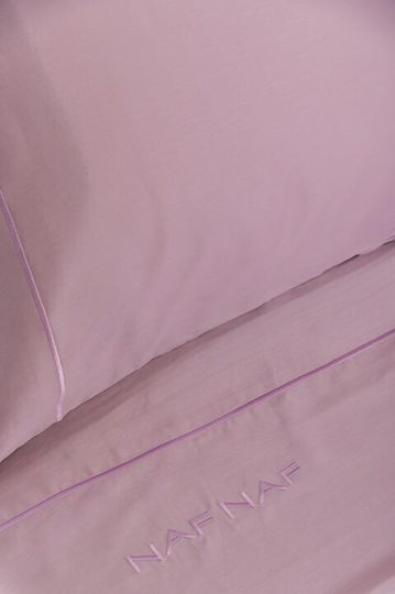 Viokarpet Уникална Подредба Чаршафи King Size с Еластична Лента 240x270см Лилави 4 Бройки