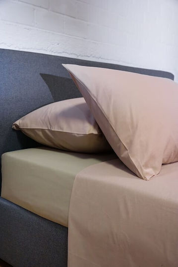 Viokarpet Hue Подредба Чаршафи За Спалня 240x260см Кобълстоун-Оук 4 Бройки