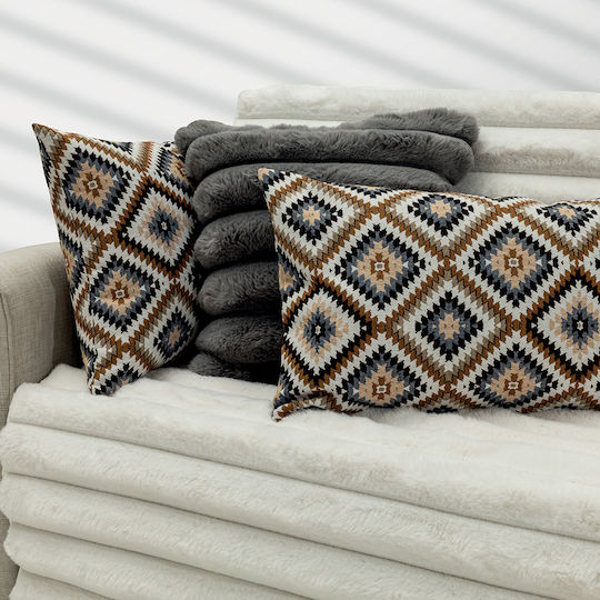 Lino Home Калъф За Възглавница Almeria Кафяв 43x43см