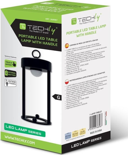 Techly Dekoratives Tischlicht Warmes Weiß 12x12cm