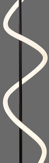 Domoletti LED Floor Lamp H150xL25cm with Natural White Light 2200lm Black