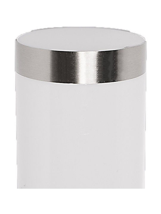 Domoletti Stehlampe mit Lampenbirnensockel für E27 Silber