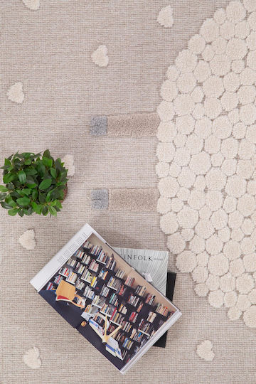 Royal Carpet Лилаво 15 Детски Килим Сърца Лилав 80x150см
