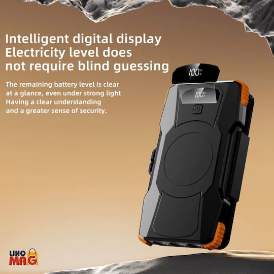 Linomag Power Bank Solar 10000mAh 22.5W Negru