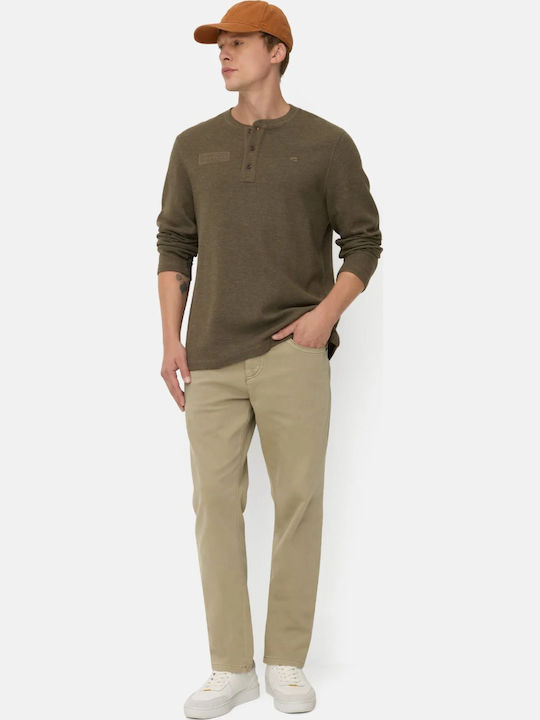 Henley T-shirt Olive
