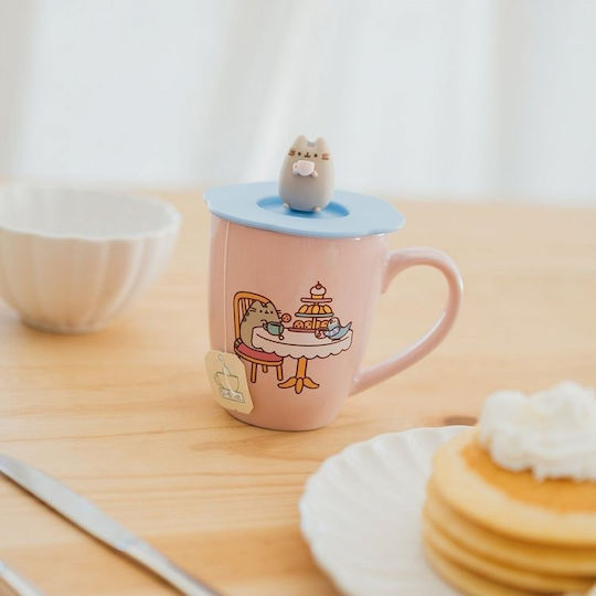 Grupo Erik Pusheen Чаша Керамична с Капак 350ml
