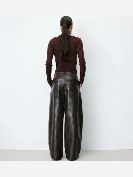 Damen Hochgebirge Leder Hose Braun