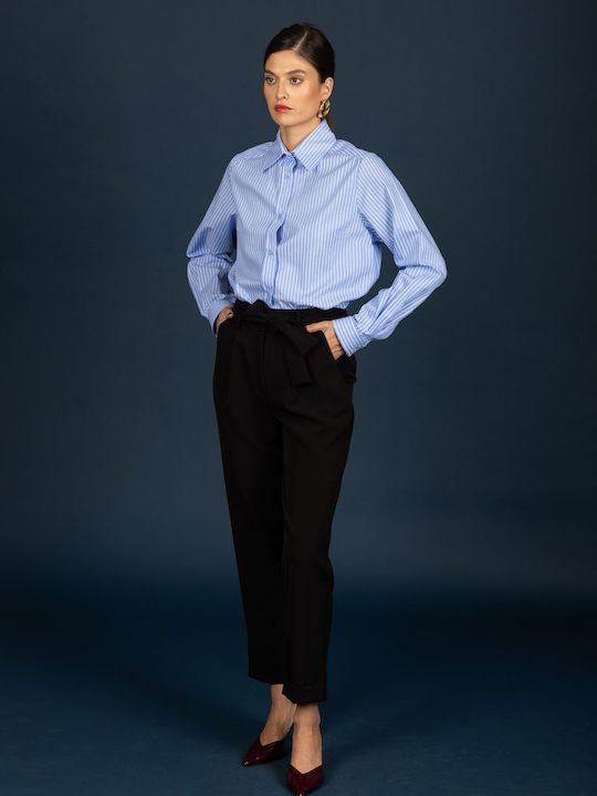 Women's Fabric Trousers Black