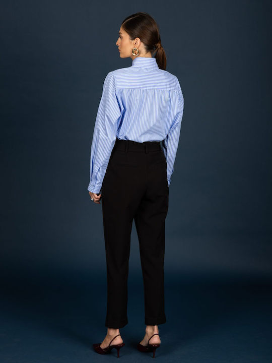 Women's Fabric Trousers Black