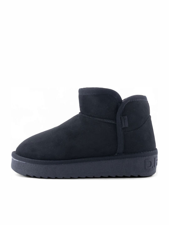 370021 Women's Ankle Boots with Fur Black