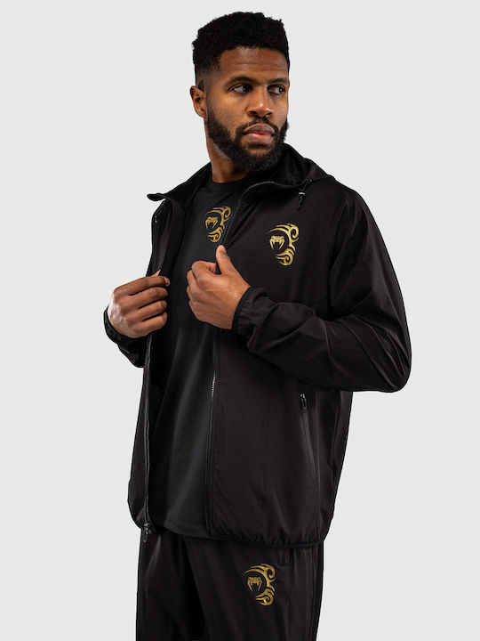 Men's Track Jacket with Hood Black