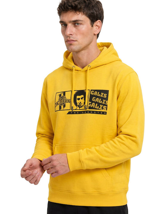 Sweatshirt mit Kapuze Gelb