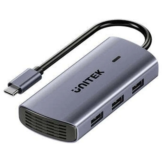 Unitek USB-C Докинг станция със Сив цвят