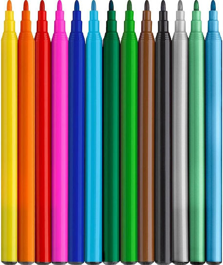 Faber-Castell Basic Colors Μαρκαδόροι Ζωγραφικής Νερού Σετ 13 Χρώματα