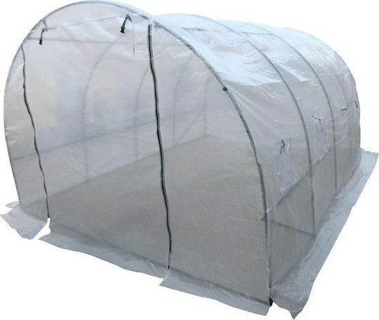 Seră Tip Casă cu Cadru Metalic 2x3x1.9m