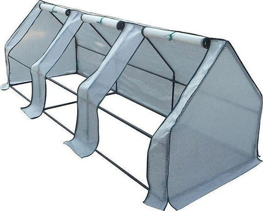 Seră Tip Casă cu Cadru Metalic 2.7x0.95x0.95m