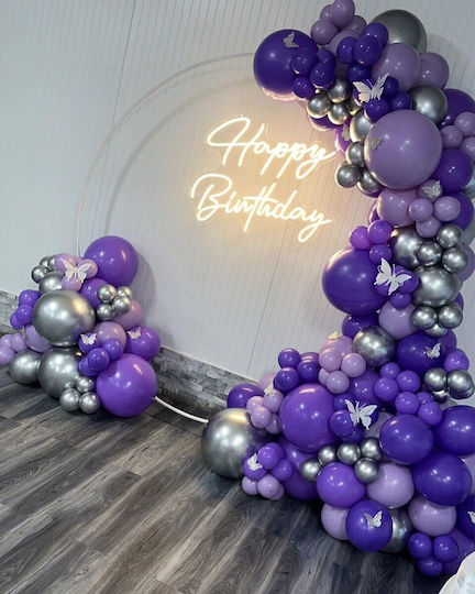 Set 12 Baloane Latex Violet 25 cm