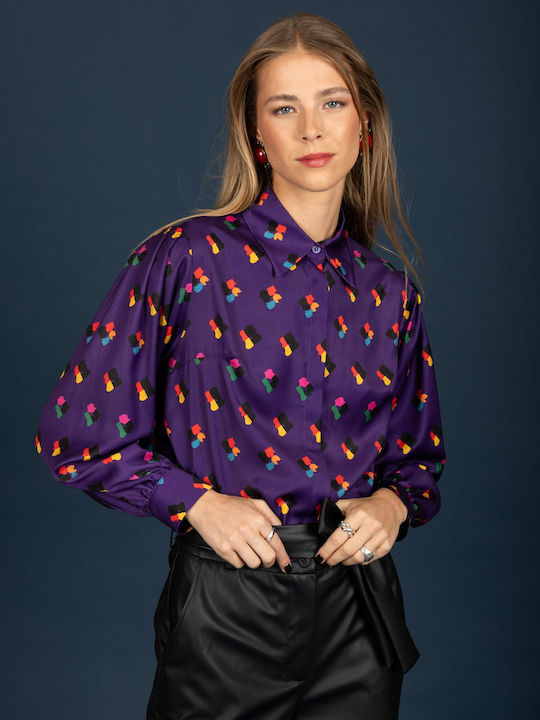 Long Sleeve Women's Shirt Purple