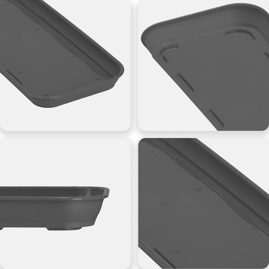 Kadax Topfplatten Kunststoff Grau 60x14.9cm