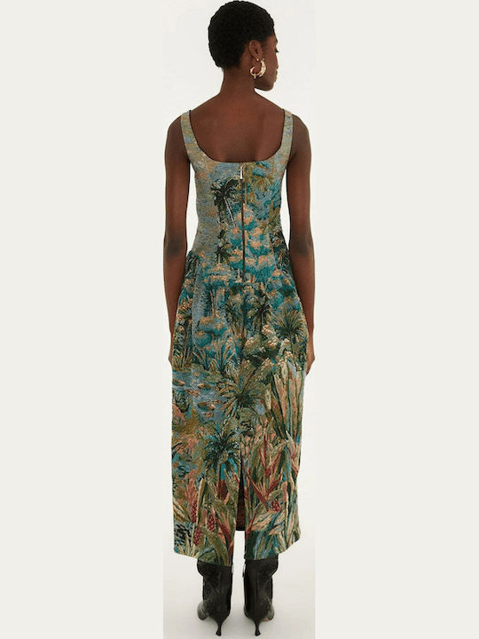 Summer Midi Slip Dress Multicolor
