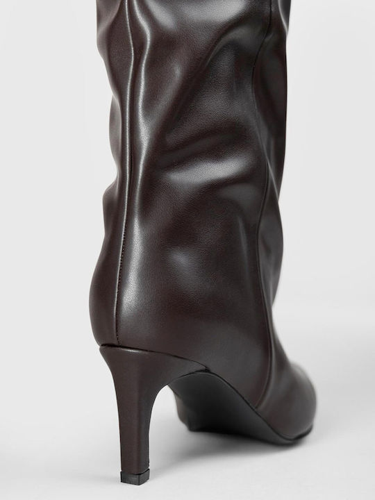 Damenstiefel mit Mittelhohem Absatz Braun