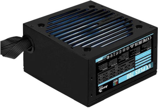 Aerocool Vx Plus Stealth 700 rev. 2.3 700W Черно Захранващо Блокче за Компютър Full Wired 80 Plus Standard