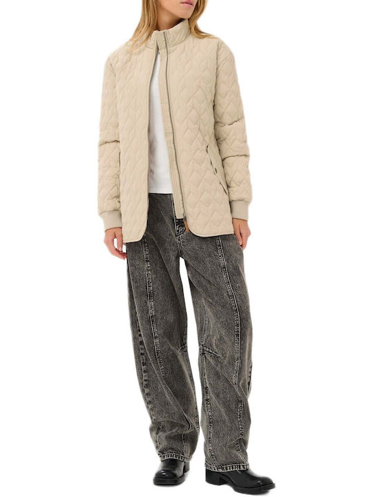 Kaffe Women's Winter Jacket Beige