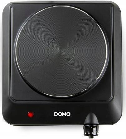 Domo Kochplatte Emaille Einzeln Schwarz