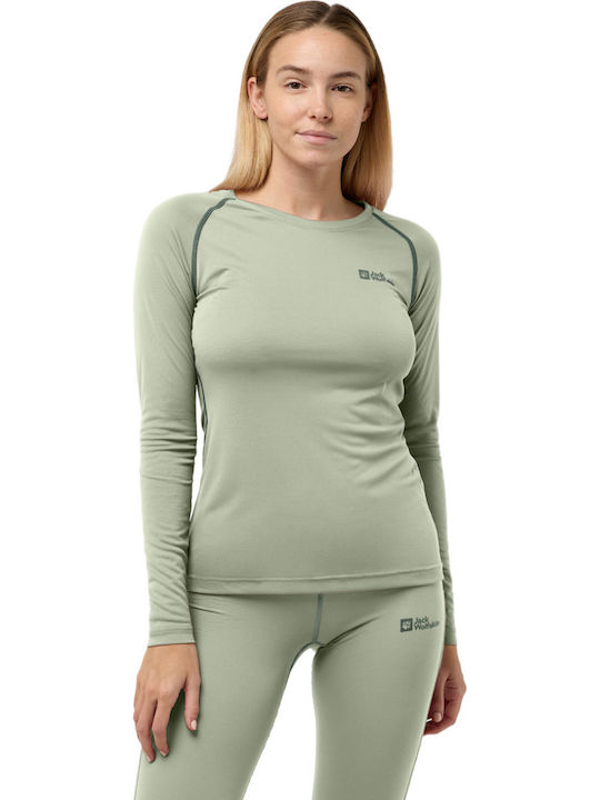 Jack Wolfskin Women's Thermal Long-Sleeved Shirt Grey