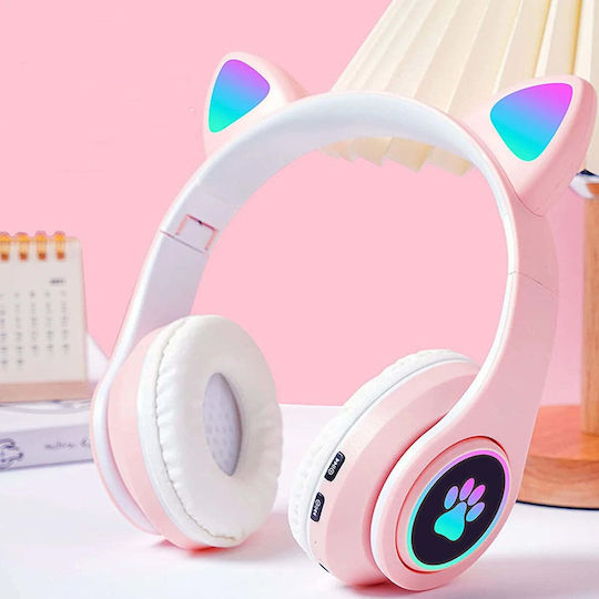 Defender Wireless Bluetooth Kids' Over Ear Headphones with 8 Hours Playing Time Pink
