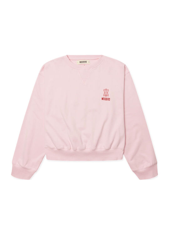 Cropped Women's Sweatshirt Pink