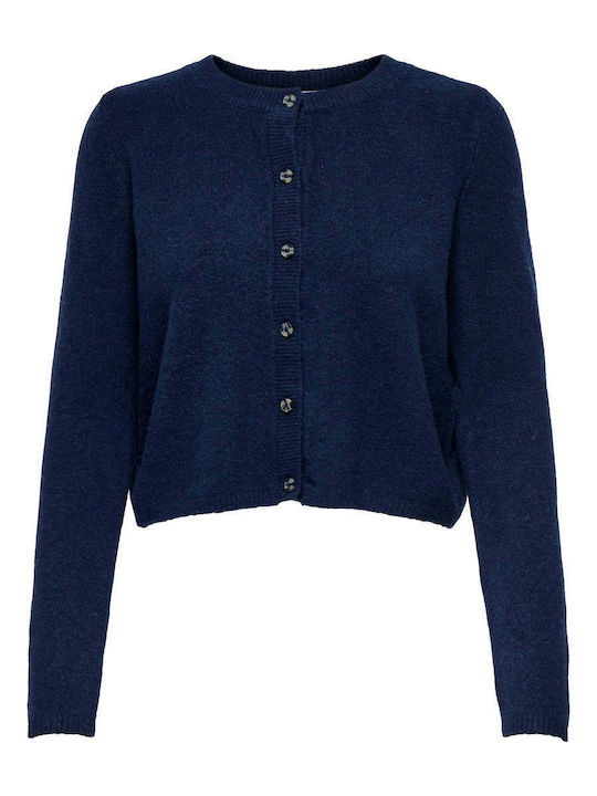 Damen Strickjacke Gestrickt Blau