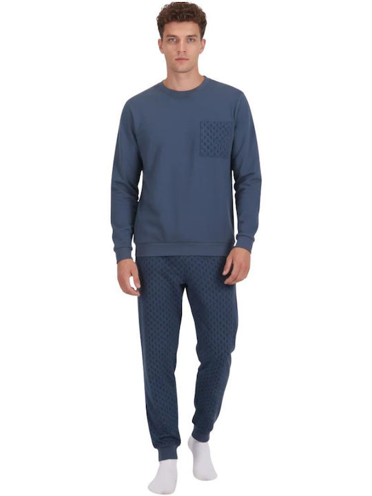 Dreams by Joyce Winter Herrenpyjama Blau Raph