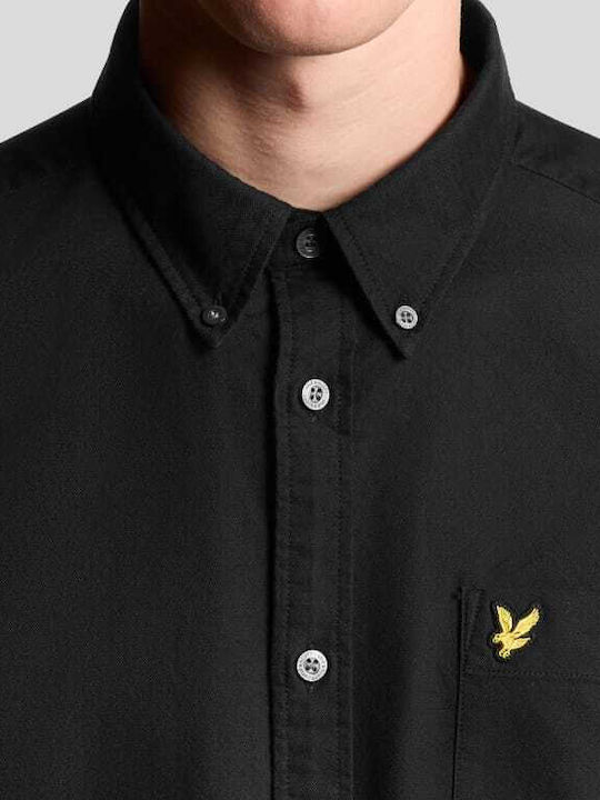 Long Sleeve Shirt In Wide Line Black