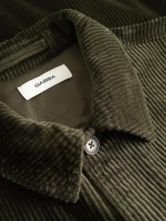 Overshirt с Дълъг Ръкав Рипсено Кадифе в Стандартна Кройка Forest Night