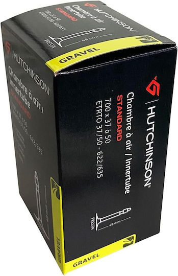 Cameră de aer pentru anvelopă de bicicletă Hutchinson City Standard 700 x 37 28 Inch Grosime 0.9 Mm Rezistență Ridicată la Înțepături Calitate Butyl Valvă Presta 48 Mm Biciclete de Oraș Trekking Deplasare Urbană