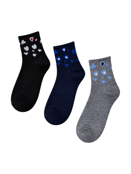 Yookie Γυναικείες Κάλτσες Πολυχρωμο 3Pack
