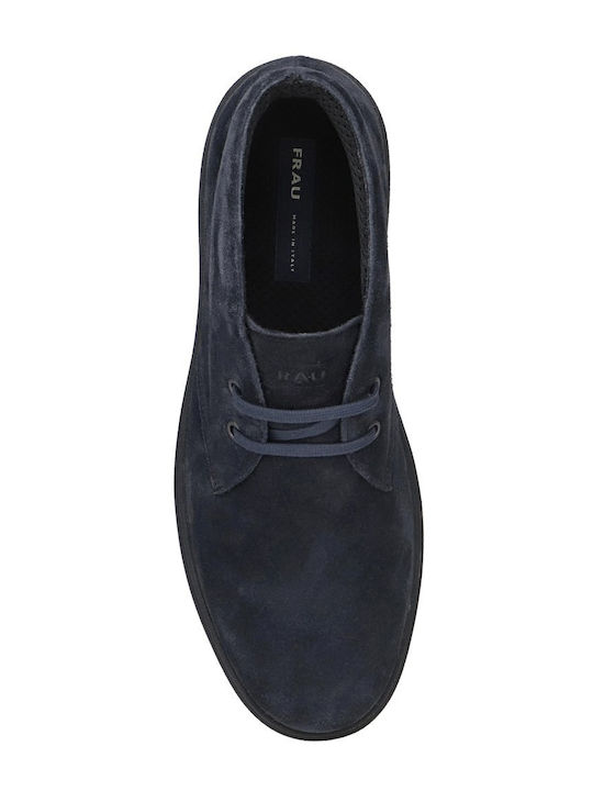 Suede Herrenstiefel Blau