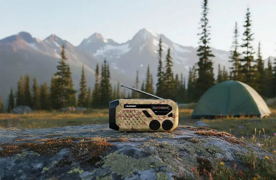 Blaupunkt Radio portabil solar cu USB bej