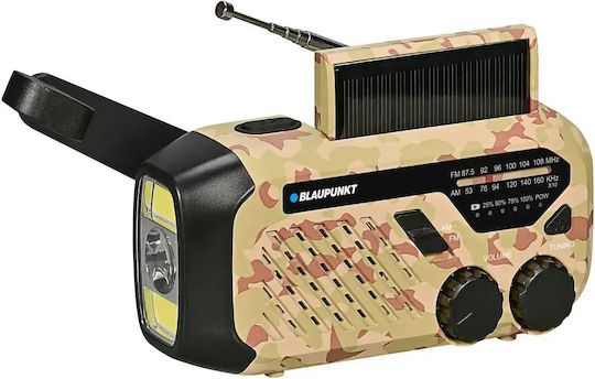 Blaupunkt Radio portabil solar cu USB bej