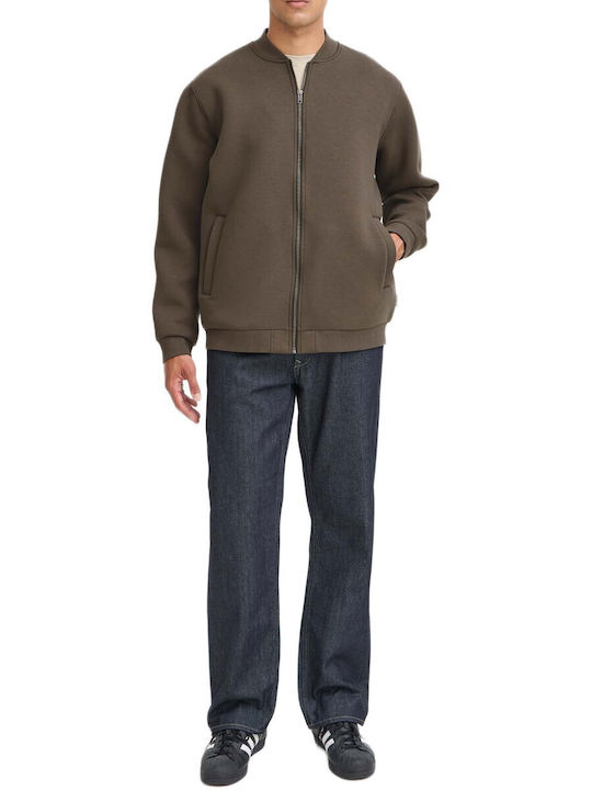 Herren Fleecejacke Braun