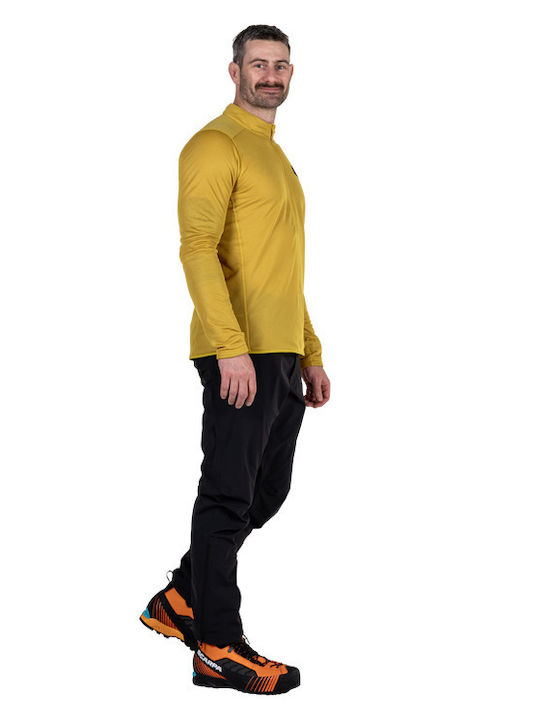 Herren Fleecejacke Senf