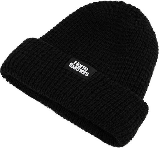 Beanie Ανδρικός Σκούφος Πλεκτός σε Μαύρο χρώμα