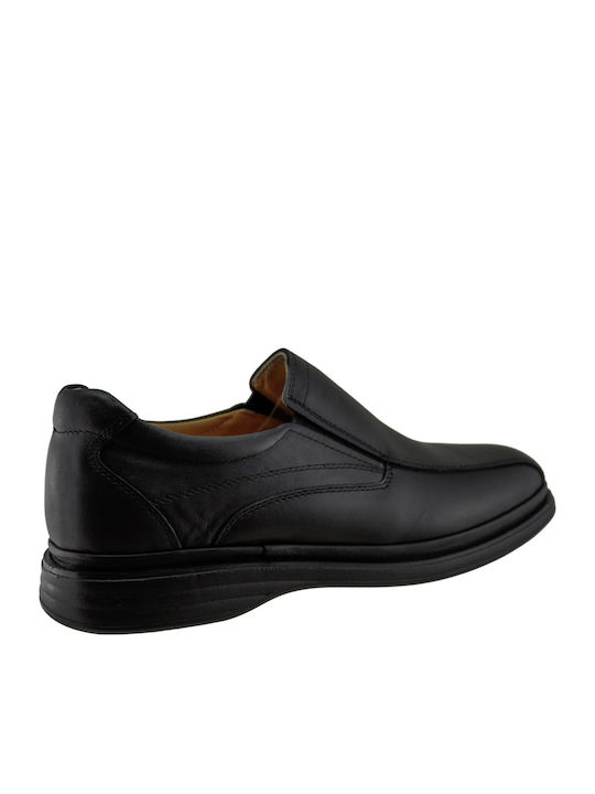 Δερμάτινα Ανδρικά Loafers σε Μαύρο Χρώμα