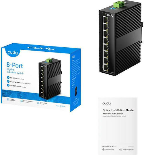 Cudy ICU-IG1008 Unmanaged Switch με 8 Θύρες Ethernet