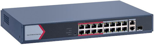Hikvision DS-3E1318P-EI/M Verwaltet L2 PoE+ Switch mit 16 Ports Ethernet